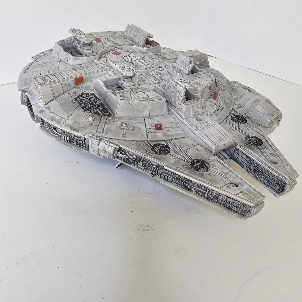 Star Wars Millennium Falcon Spaceship Toy Corellian Freighter Vehicle Gray - Picture 10 of 11